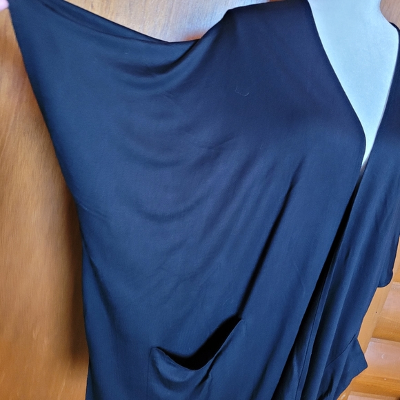 Susan Graver Weekend Cardigan Cover Up Black Sz L - Picture 5 of 7